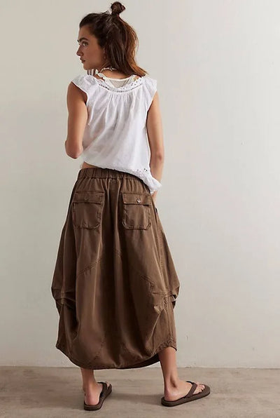 Willow Poplin Midi Skirt | Free People