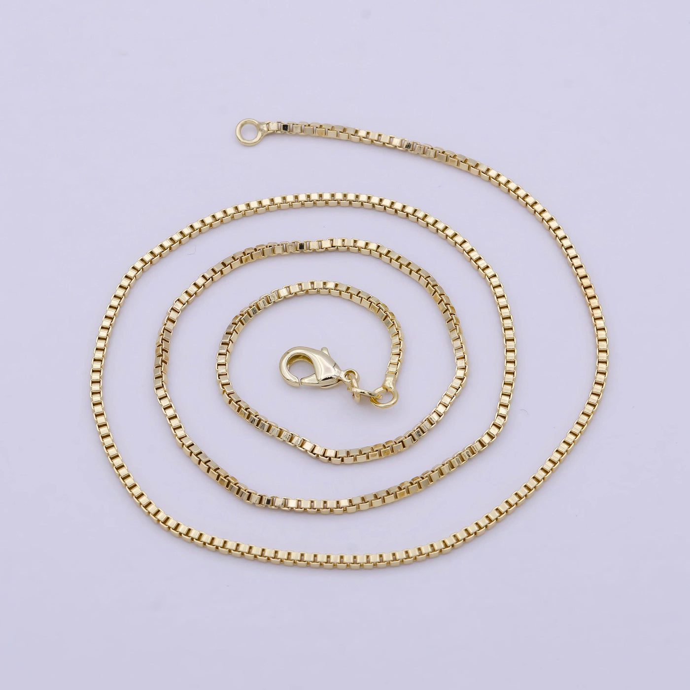 Flat Box Chain Necklace