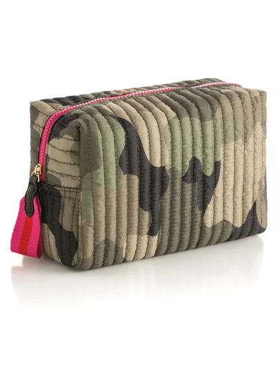 Ezra Large Cosmetic Bag in Camo