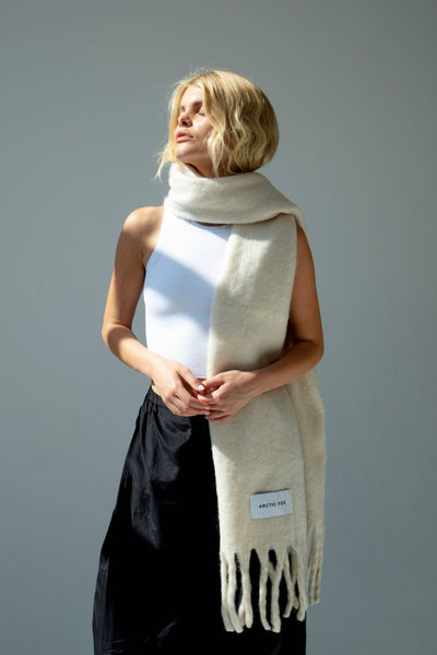 The Reykjavik Scarf - 100% Recycled - Pebble Beige