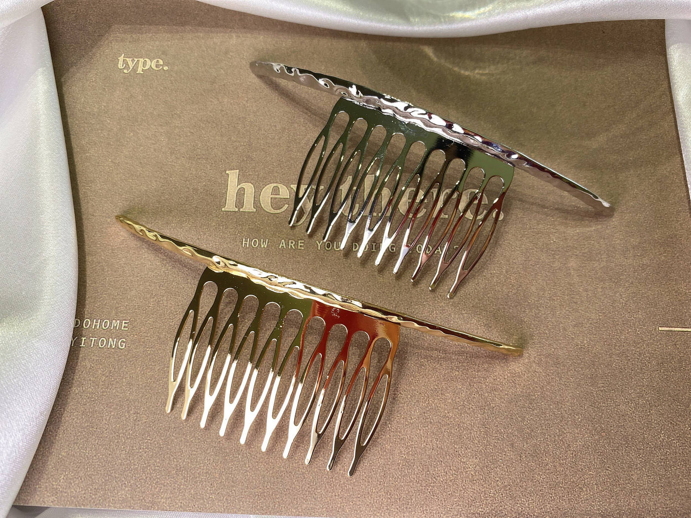 Metallic Gold Hair Comb