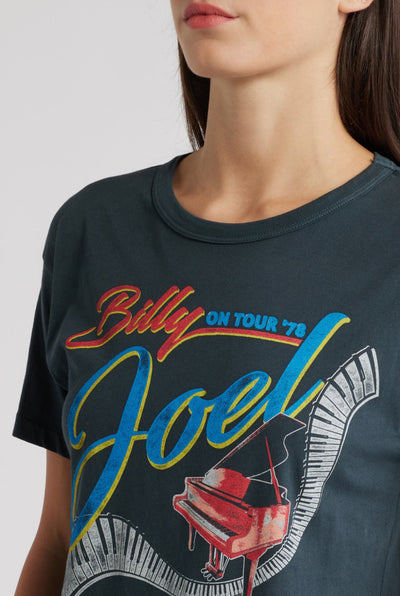 Billy Joel On Tour Cotton Graphic T-Shirt| DayDreamer