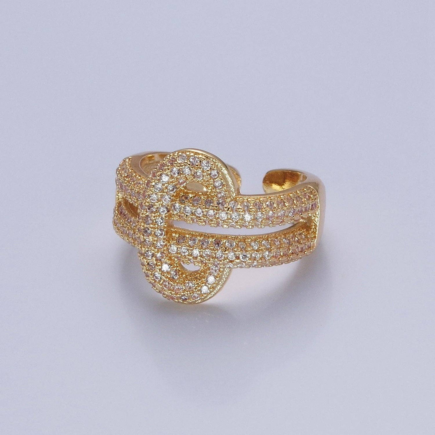 Double Band Knot Ring