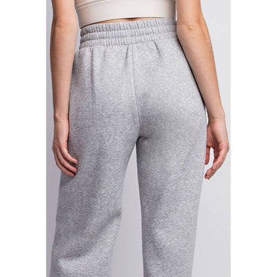 FLEECE FRENCH TERRY STRAIGHT LEG PANTS