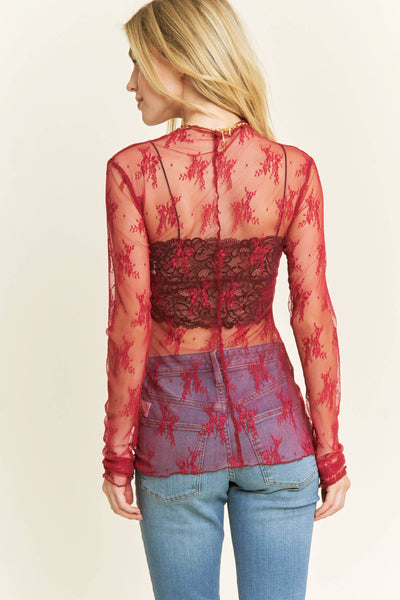 Lala Lace Layering Top