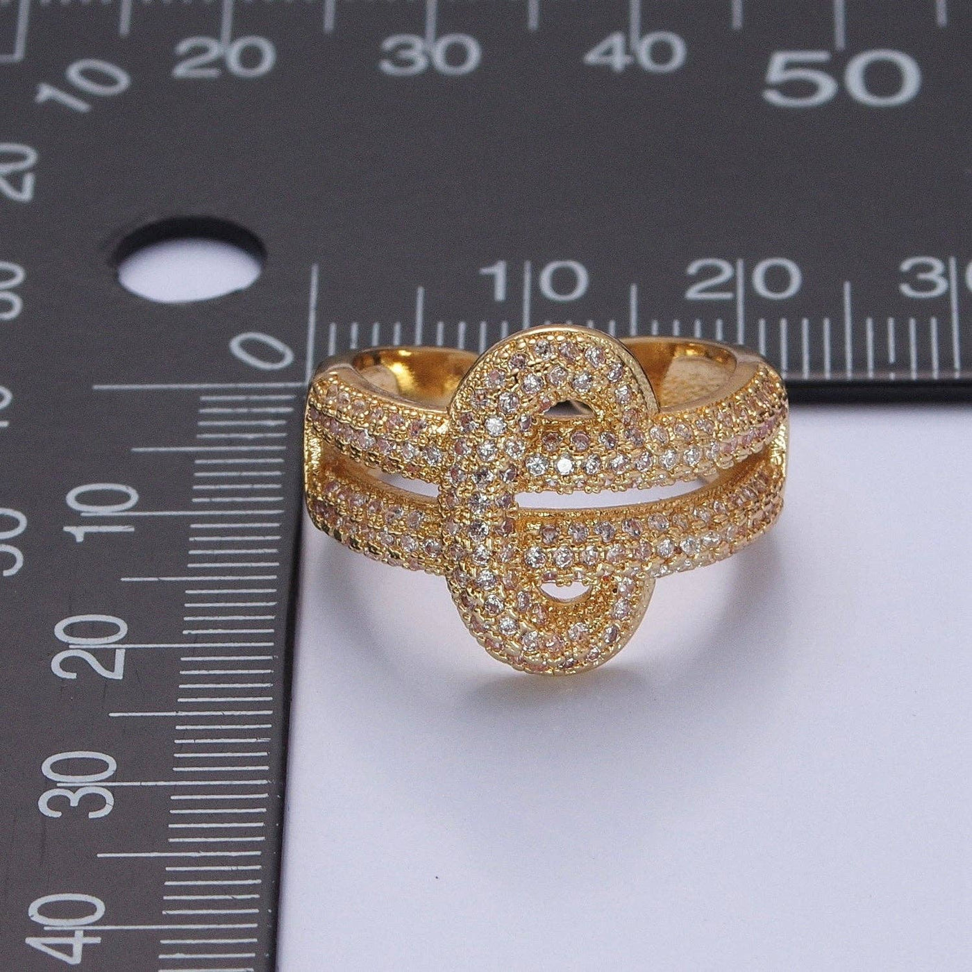 Double Band Knot Ring