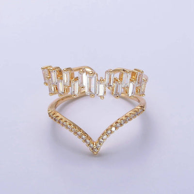 Pave Chevron Ring