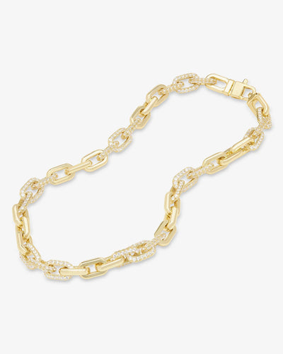 Frankie Pave Chain Necklace 18” | Melinda Maria