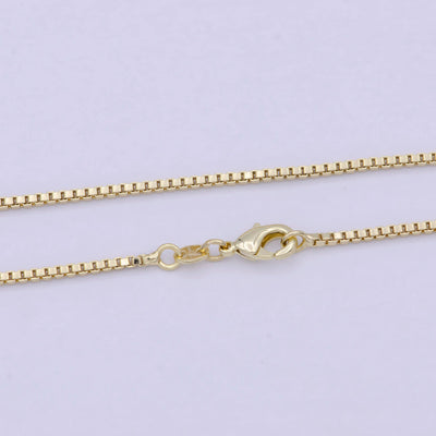 Flat Box Chain Necklace