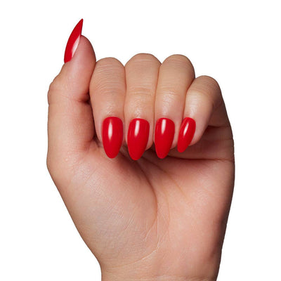 Fiery Red Press-On Nails | Short Almond Length