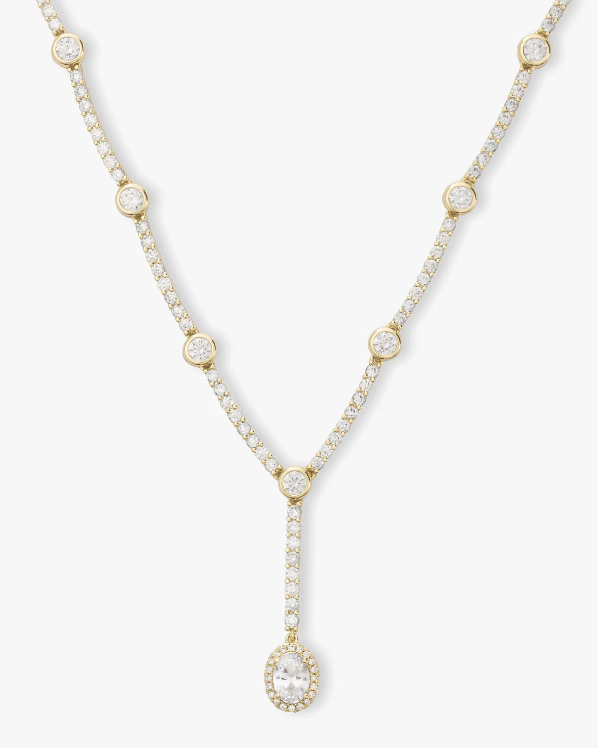 She's an Icon Lariat Necklace 16" | Melinda Maria