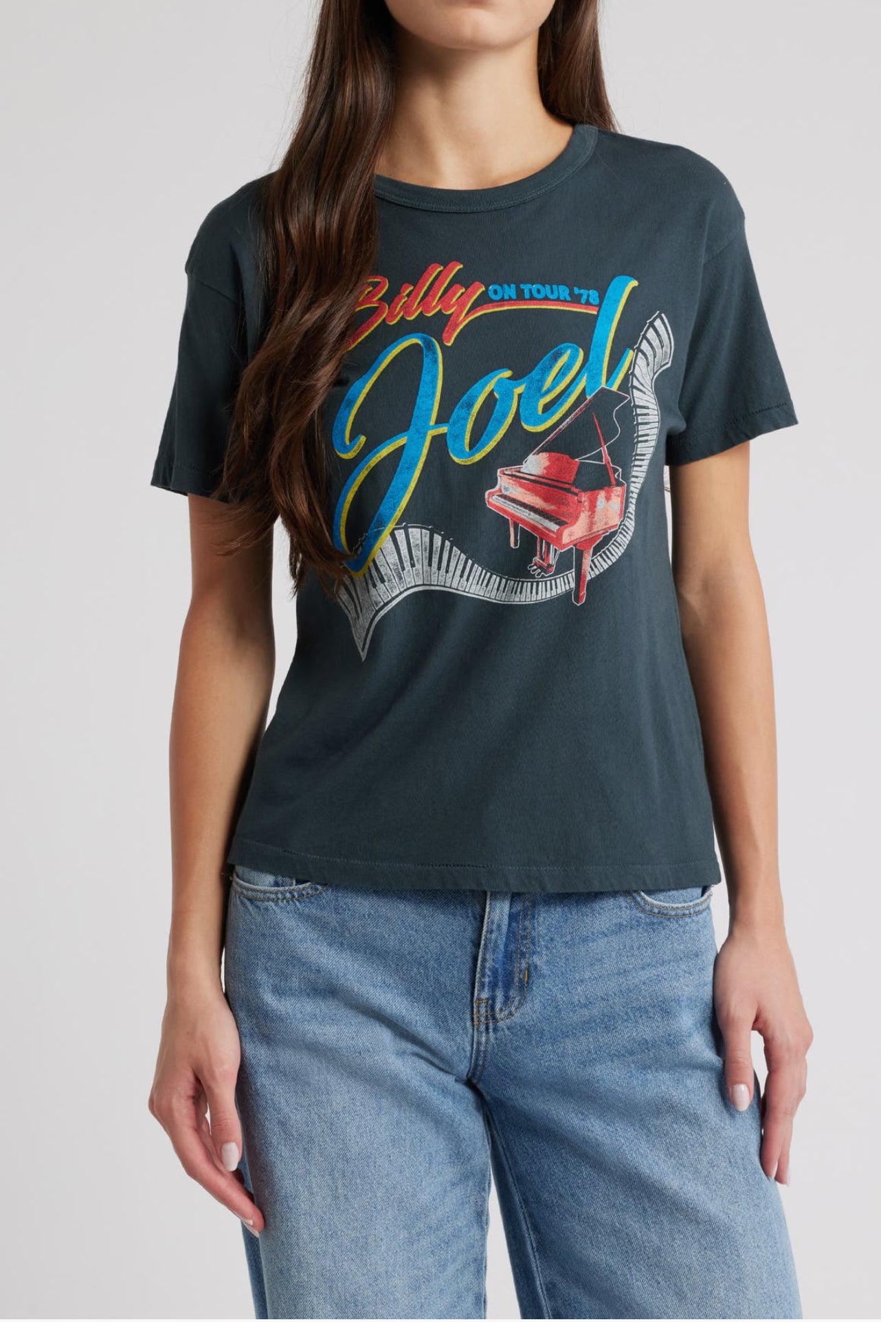 Billy Joel On Tour Cotton Graphic T-Shirt| DayDreamer