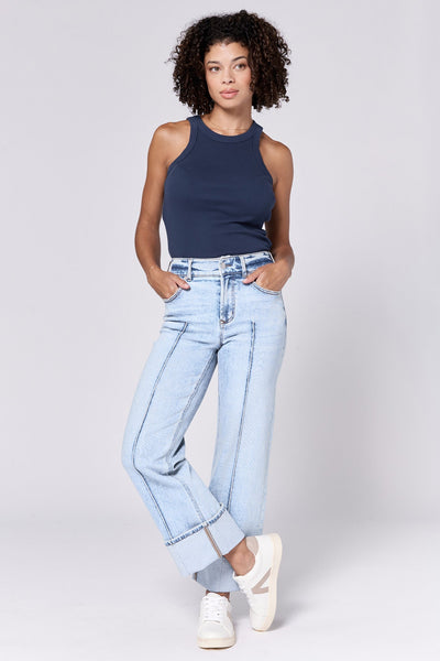 Holly High Rise Cuffed Jean | Dear John