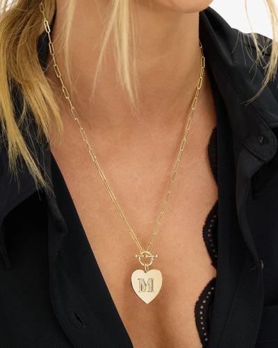 Love Letters Initial Heart Necklace | Melinda Maria