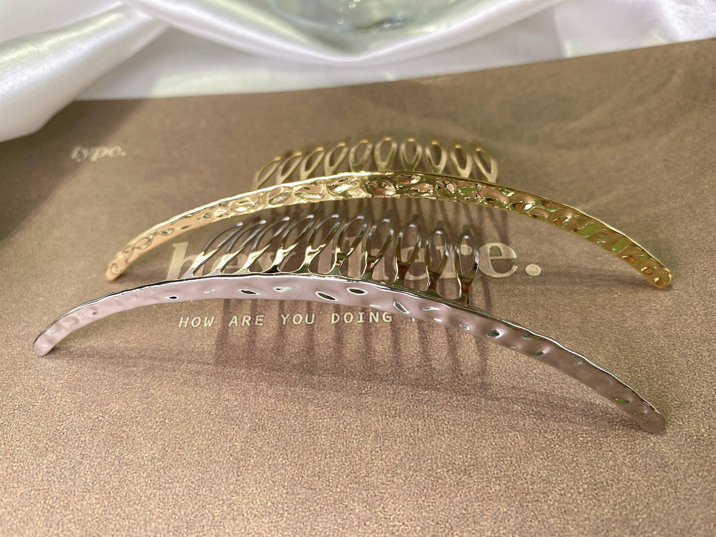 Metallic Gold Hair Comb