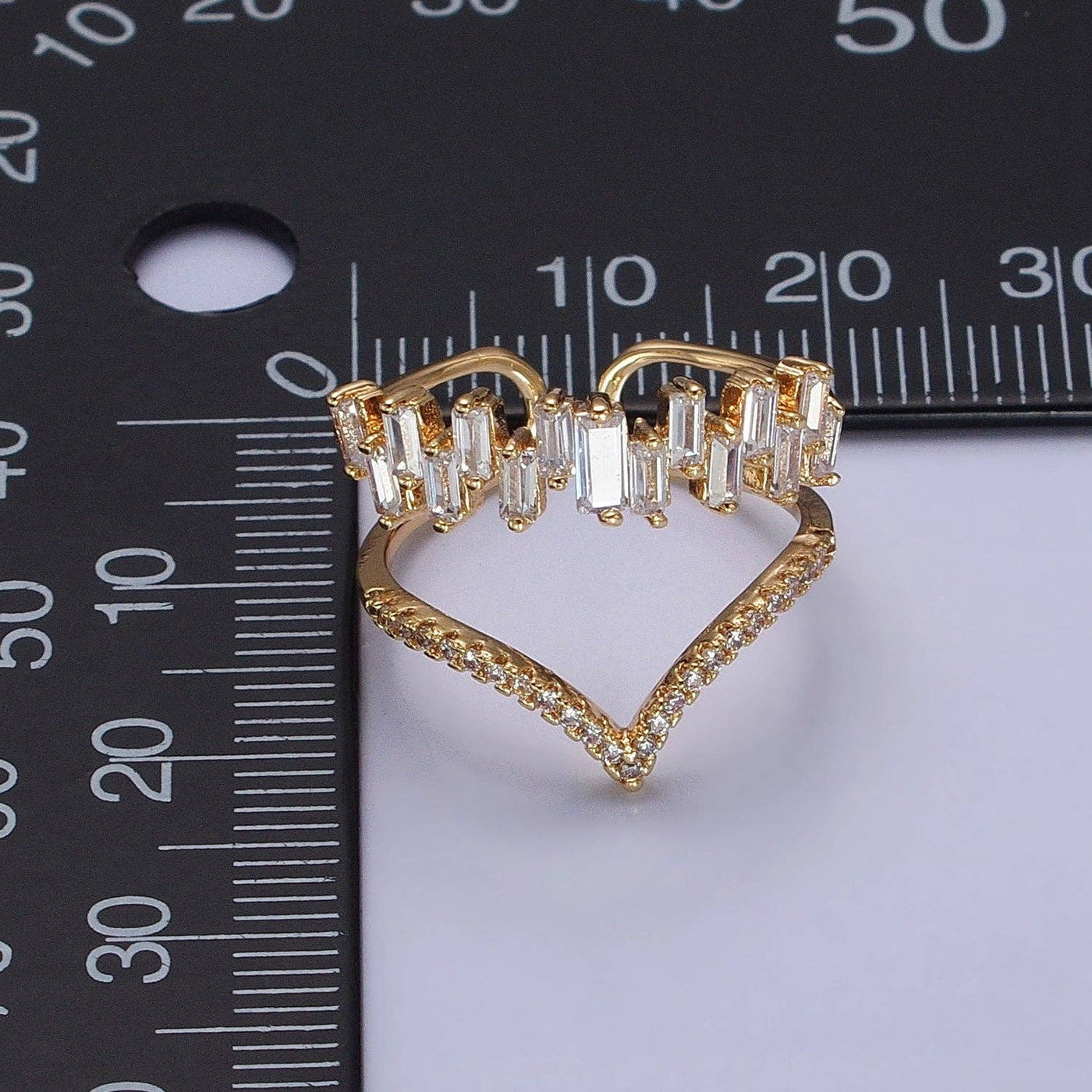 Pave Chevron Ring