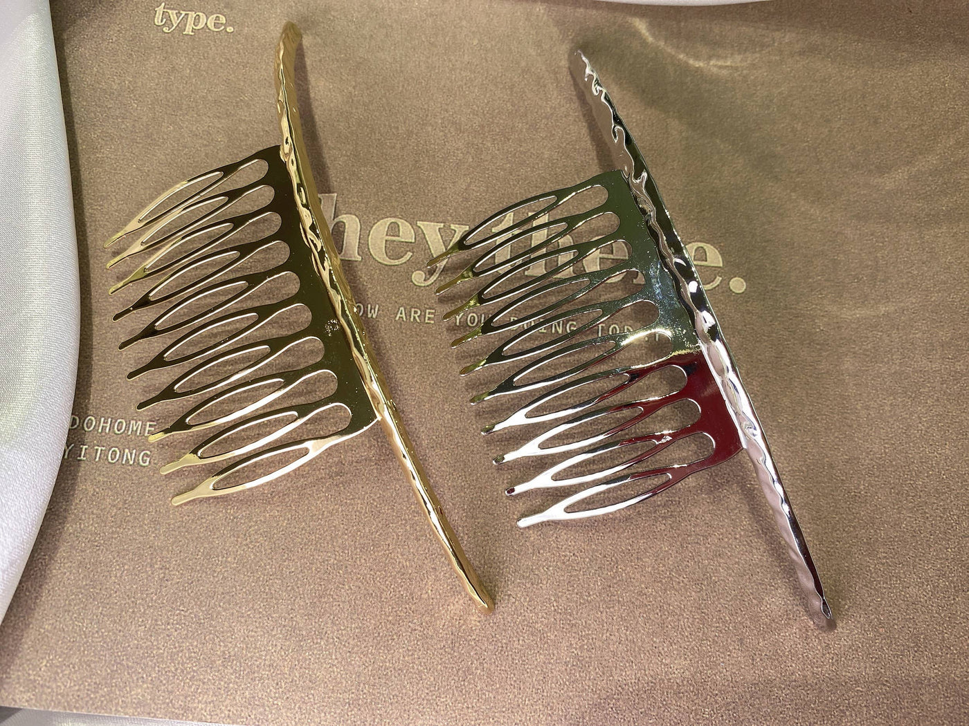 Metallic Gold Hair Comb