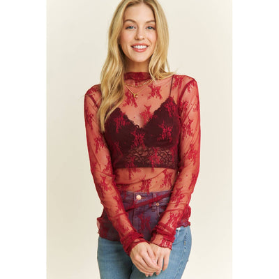 Lala Lace Layering Top