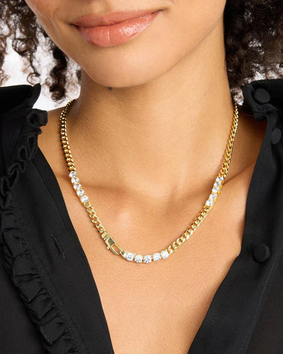 Baby Julian's Obsessed with Diamonds Necklace 18" | Melinda Maria
