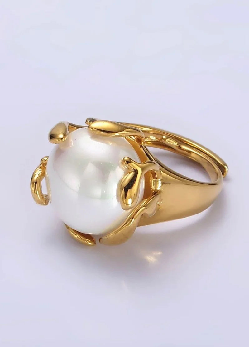 Pearl Flower Ring