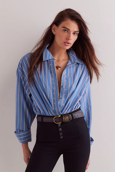 Striped Varsity Vibes Shirt